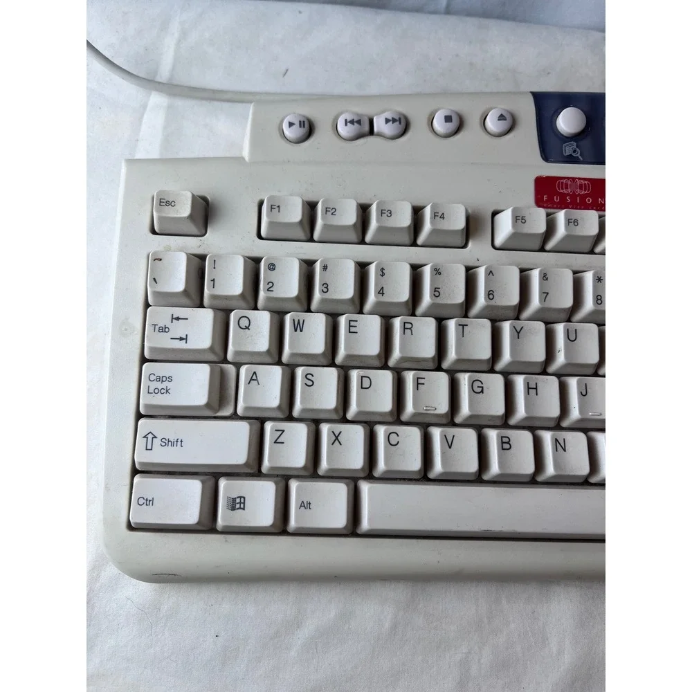 Compaq KUS0060 Multimedia Keyboard with Smart Card Terminal PS2 Vintage Beige